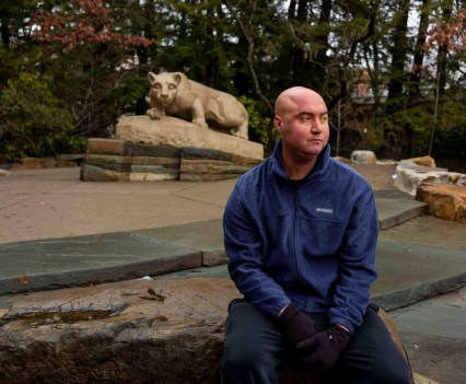 McNaughton on the Penn State campus, where he first enrolled in 2020